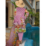 Khadde Printed Lawn 3 Piece Un-Stitched Suit - 10, Women, 3Pcs Shalwar Suit, United Textiles, Chase Value
