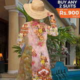 Khadde Printed Lawn 3 Piece Un-Stitched Suit - 13, Women, 3Pcs Shalwar Suit, United Textiles, Chase Value