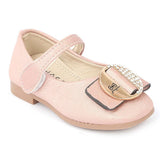 Girls Fancy Pumps -(A2080) - Beige, Kids, Pump, Chase Value, Chase Value