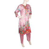 Women's Printed 2 Pcs Stitched Suit - Pink, Women, Shalwar Suits, Chase Value, Chase Value