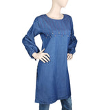 Women's Denim Kurti - Blue, Women, Ready Kurtis, Chase Value, Chase Value
