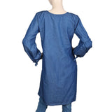 Women's Denim Kurti - Blue, Women, Ready Kurtis, Chase Value, Chase Value
