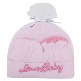 Infants Cap Set 6125 (766)-Pink-A, Kids, Caps And Sets, Chase Value, Chase Value