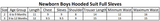 Newborn Boys Full Sleeves Hooded Suit - Navy Blue, Kids, NB Boys Sets And Suits, Chase Value, Chase Value