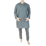Men's Mashriq Slim Fit Kurta Pajama - Green, Men, Shalwar Kameez, Chase Value, Chase Value