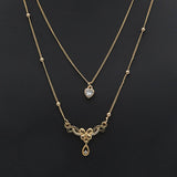 Women's Double Chain Pendant - Golden, Women, Chains & Lockets, Chase Value, Chase Value