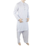 Men's Mashriq Slim Fit Suit - White, Men, Shalwar Kameez, Chase Value, Chase Value