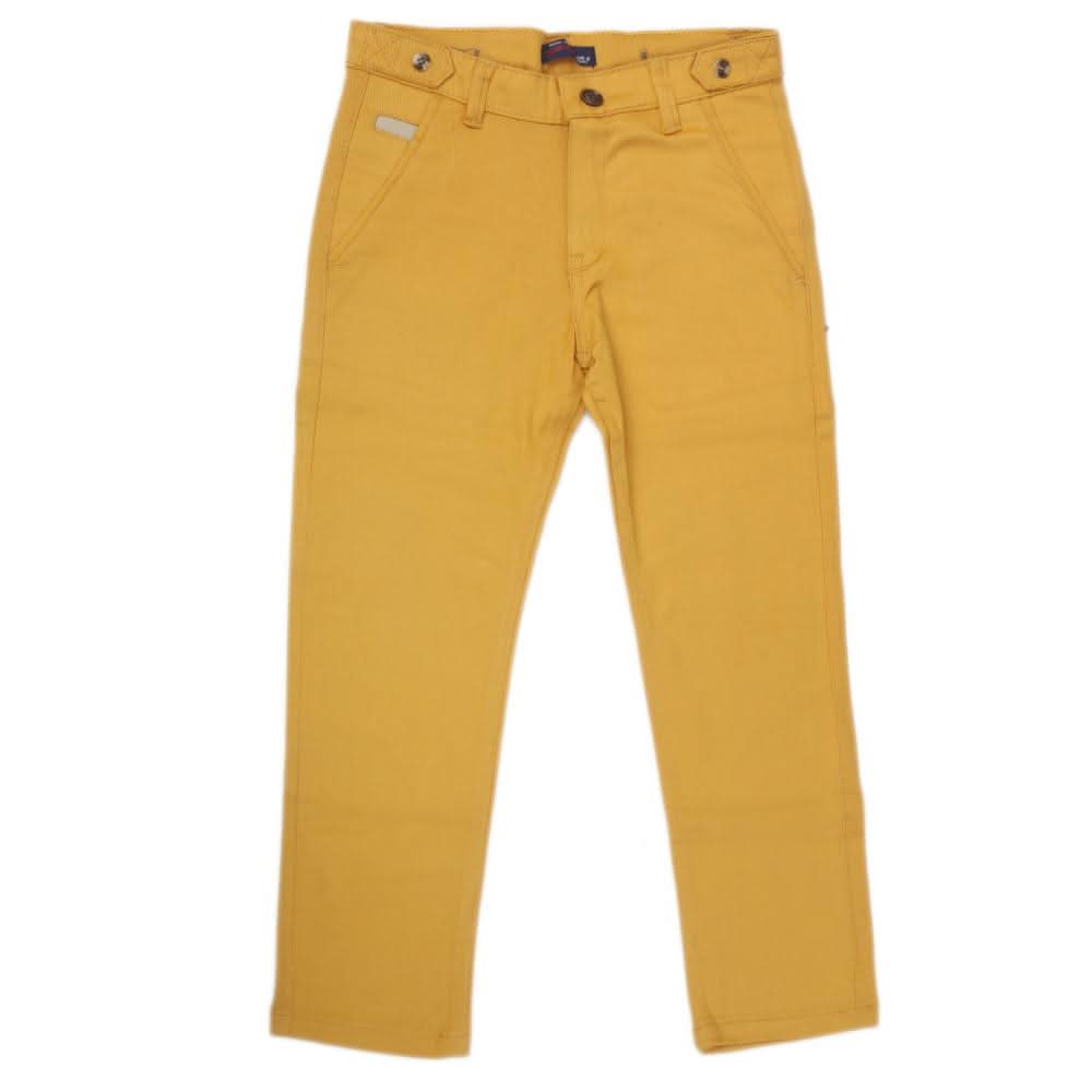 Boys Cotton Pant CC8 - Yellow, Kids, Boys Pants, Chase Value, Chase Value