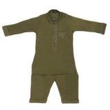 Boys Embroidered Shalwar Suit - Green, Kids, Boys Shalwar Kameez, Chase Value, Chase Value