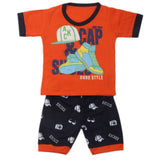 Boys Half Sleeves Suits 9076 - Orange, Kids, Boys Sets And Suits, Chase Value, Chase Value