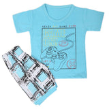 Boys Half Sleeves Suits 9107 - Blue, Kids, Boys Sets And Suits, Chase Value, Chase Value