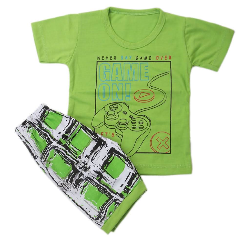 Boys Half Sleeves Suits 9107 - Green, Kids, Boys Sets And Suits, Chase Value, Chase Value