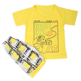 Boys Half Sleeves Suits 9107 - Yellow, Kids, Boys Sets And Suits, Chase Value, Chase Value