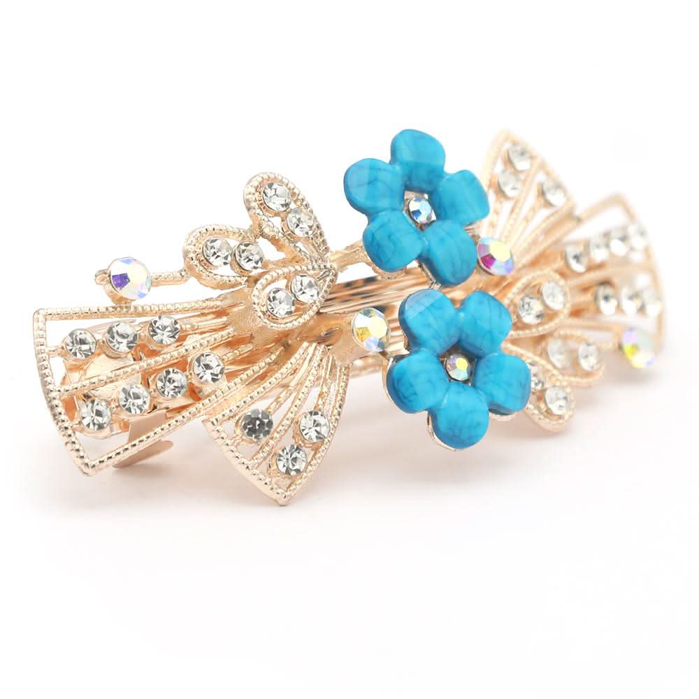 Women's Hair Pins (AY-146) - Blue Golden, Women, Hair And Head Jewellery, Chase Value, Chase Value