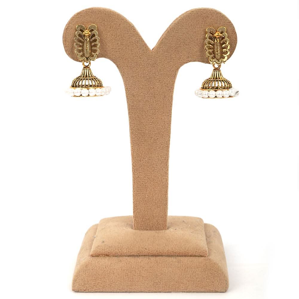Women's Jhumki Bali - Golden, Women, Earrings & Tops, Chase Value, Chase Value