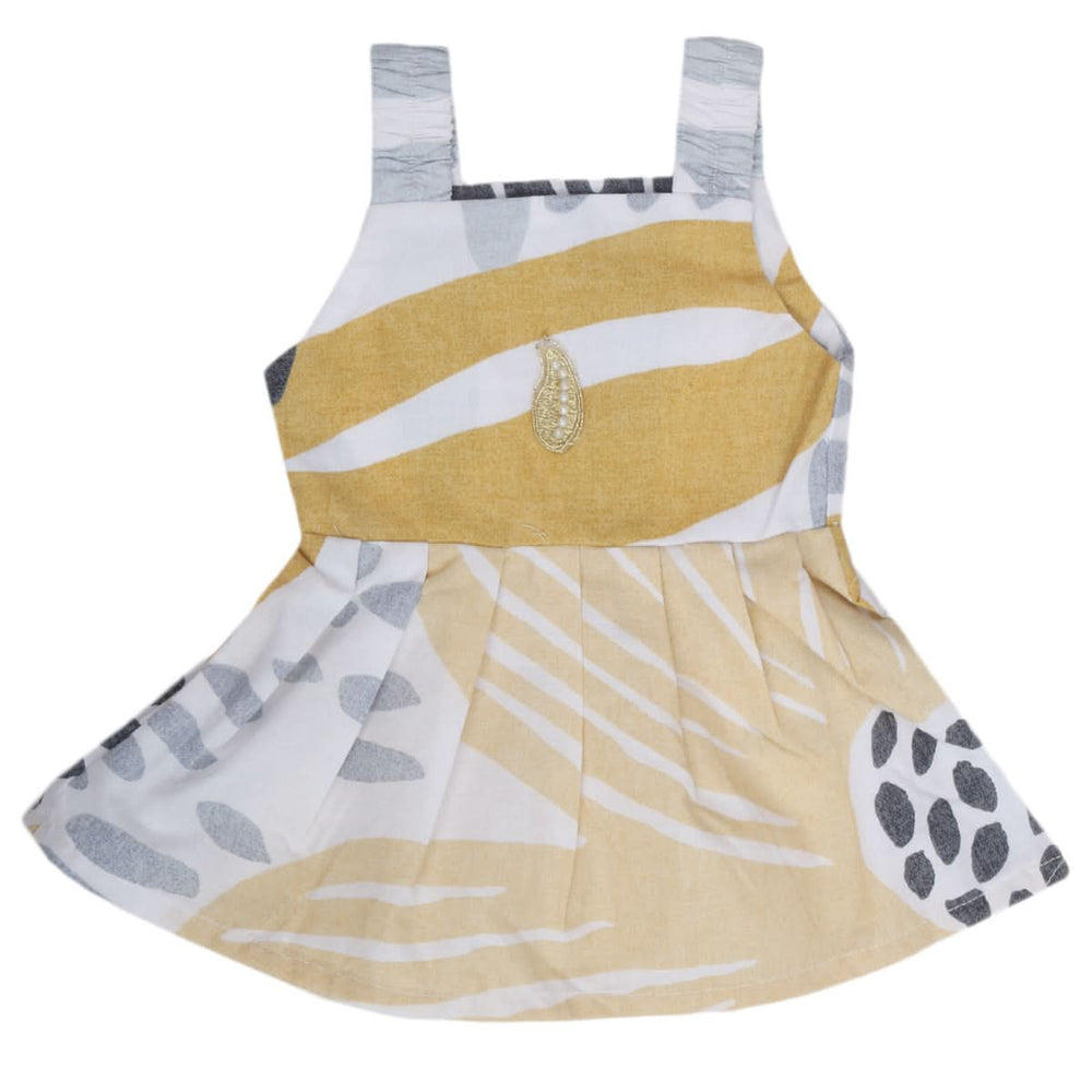 Newborn Girls Frock - Yellow, Kids, NB Girls Frocks, Chase Value, Chase Value