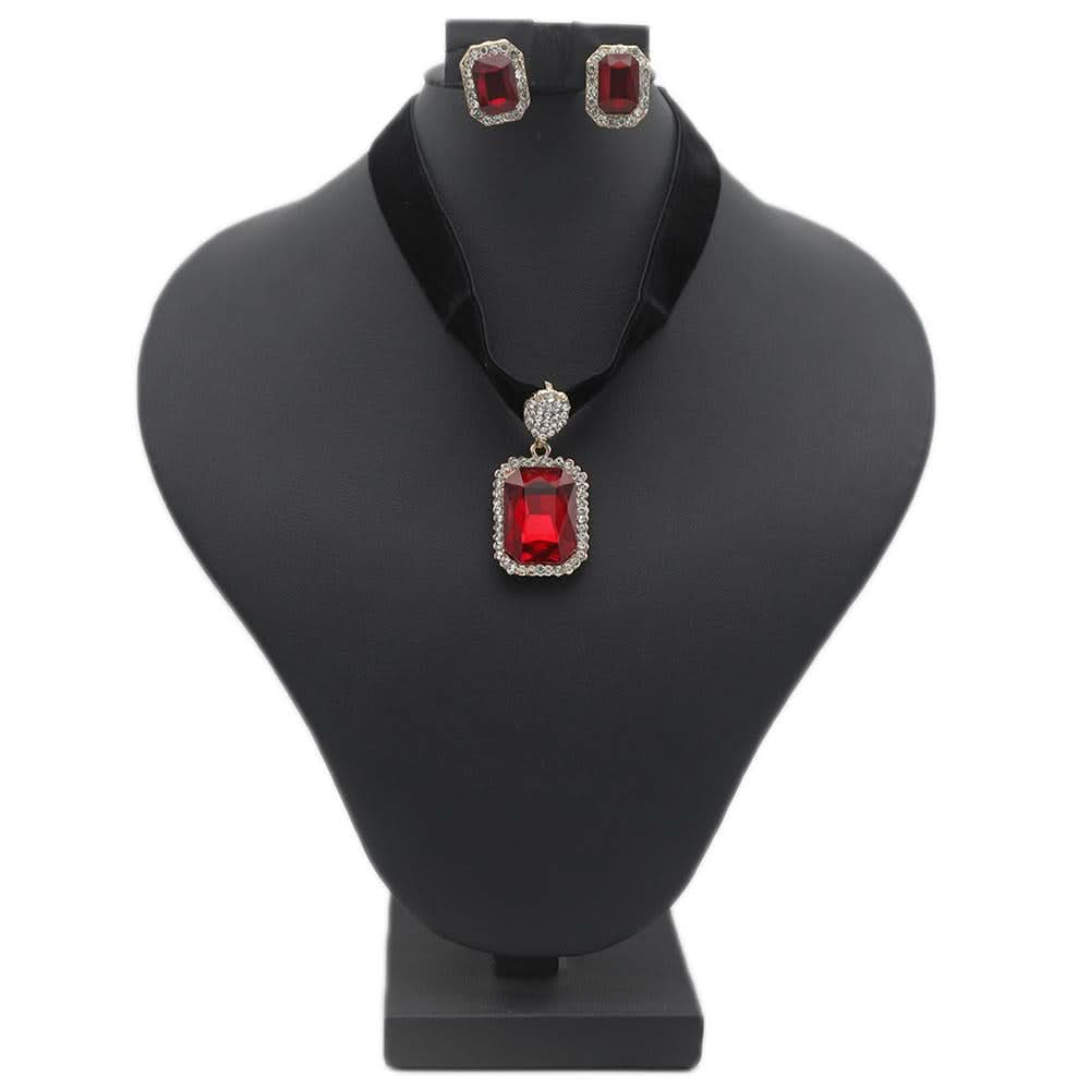 Women's Choker Set - Red, Women, Chains & Lockets, Chase Value, Chase Value