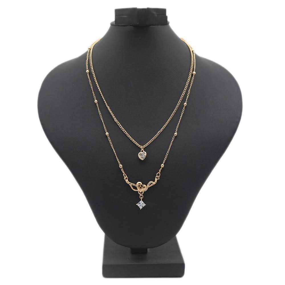 Women's Double Chain Locket - Golden, Women, Chains & Lockets, Chase Value, Chase Value