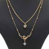 Women's Double Chain Locket - Golden, Women, Chains & Lockets, Chase Value, Chase Value
