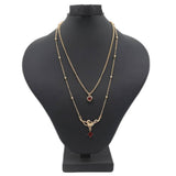 Women's Double Chain Locket - Maroon, Women, Chains & Lockets, Chase Value, Chase Value