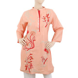 Women's Embroidered Kurti - Peach, Women, Ready Kurtis, Chase Value, Chase Value