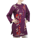 Women's Embroidered Kurti - Purple, Women, Ready Kurtis, Chase Value, Chase Value