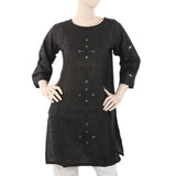 Women's Embroidered Kurti - Black, Women, Ready Kurtis, Chase Value, Chase Value