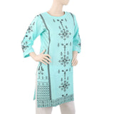 Women's Embroidered Kurti - Cyan, Women, Ready Kurtis, Chase Value, Chase Value