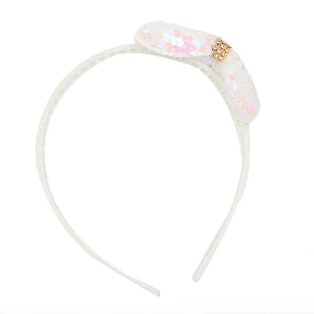 Girls Hair Band (Ay-211) - White, Kids, Hair Accessories, Chase Value, Chase Value