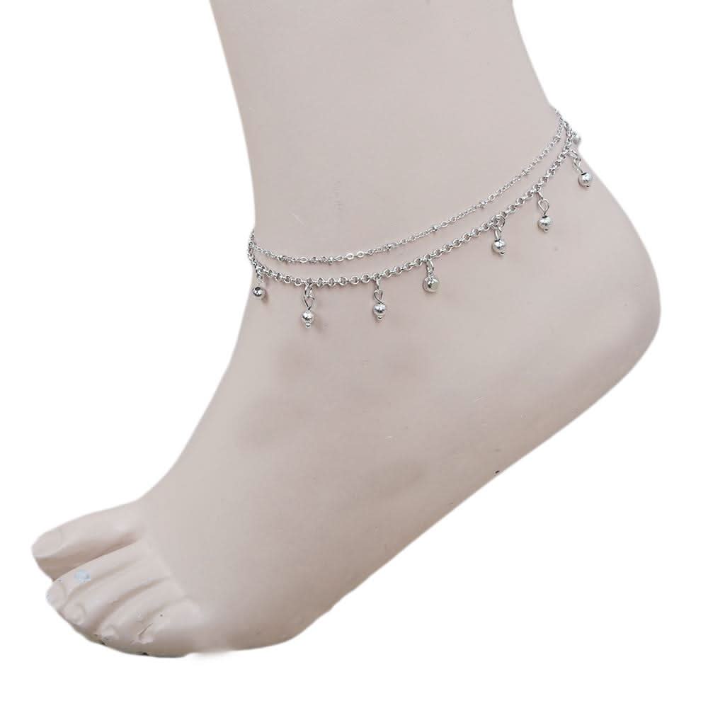 Women's Anklet (AY-143) - Silver, Women, Foot Jewellery, Chase Value, Chase Value