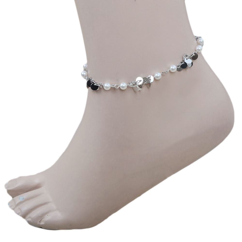 Women's Anklet (AY-143) - Silver, Women, Foot Jewellery, Chase Value, Chase Value