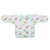 Newborn Baby Apran sleeves Bib 14239 - Cyan, Kids, Other Accessories, Chase Value, Chase Value