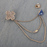 Broches-White-Golden, Women, Scarf Pins & Brooches, Chase Value, Chase Value