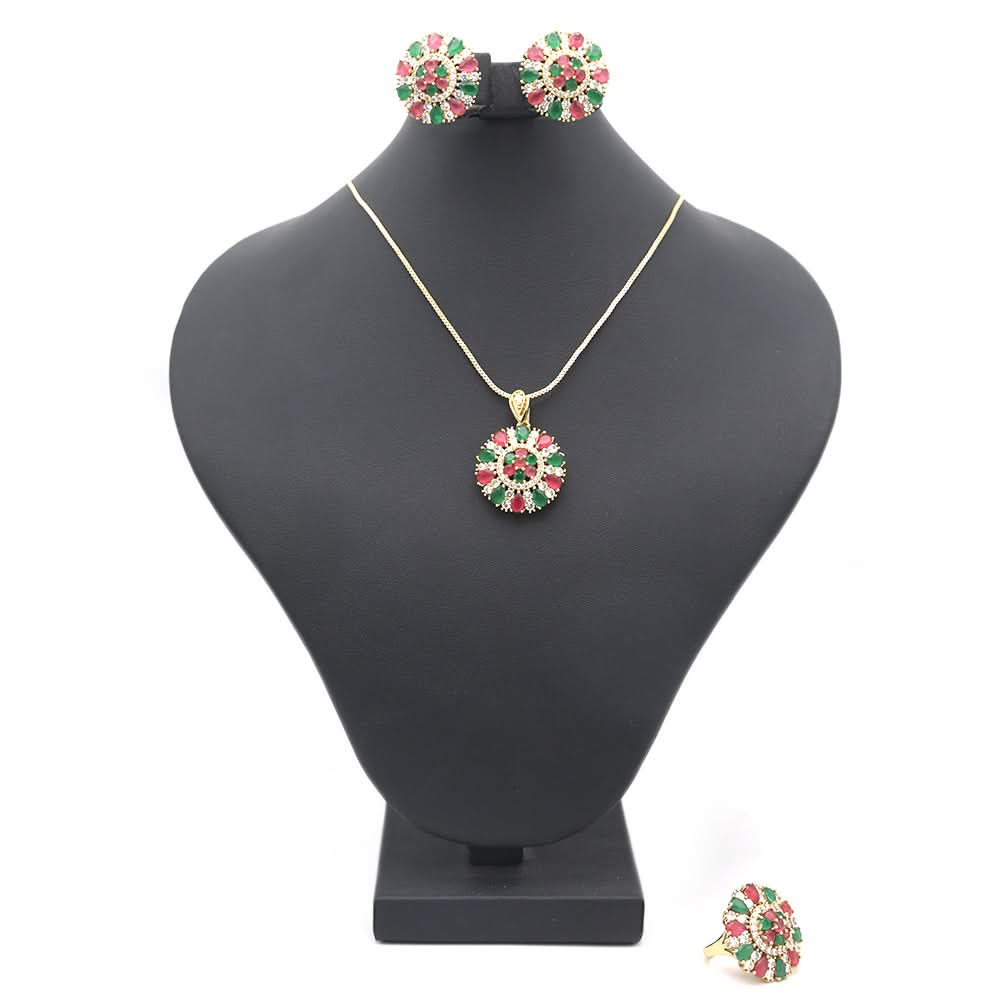 Women's Locket Set With Ring-Multi-A, Women, Chains & Lockets, Chase Value, Chase Value