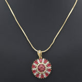 Women's Locket Set With Ring-Red-A, Women, Chains & Lockets, Chase Value, Chase Value