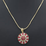 Women's Locket Set With Ring-Red-A, Women, Chains & Lockets, Chase Value, Chase Value