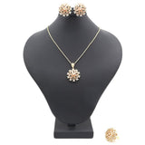 Women's Locket Set With Ring-Peach-B, Women, Chains & Lockets, Chase Value, Chase Value