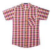 Boys Casual Check Half Sleeves Shirt - Multi, Kids Clothes, Chase Value, Chase Value
