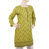Women's Printed Kurti -L - Green, Women, Ready Kurtis, Chase Value, Chase Value