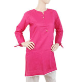 Women's Kurti with Lace - Pink, Women, Ready Kurtis, Chase Value, Chase Value