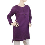 Women's Kurti with Lace - Purple, Women, Ready Kurtis, Chase Value, Chase Value