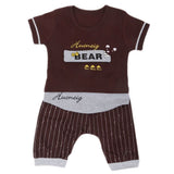 Boys Half Sleeves Suit 31863 - Dark Brown, Kids, Boys Sets And Suits, Chase Value, Chase Value