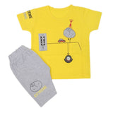 Boys Half Sleeves Suit 32875 - Yellow, Kids, Boys Sets And Suits, Chase Value, Chase Value