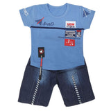 Boys Half Sleeves Suit 31872 - Blue, Kids, Boys Sets And Suits, Chase Value, Chase Value
