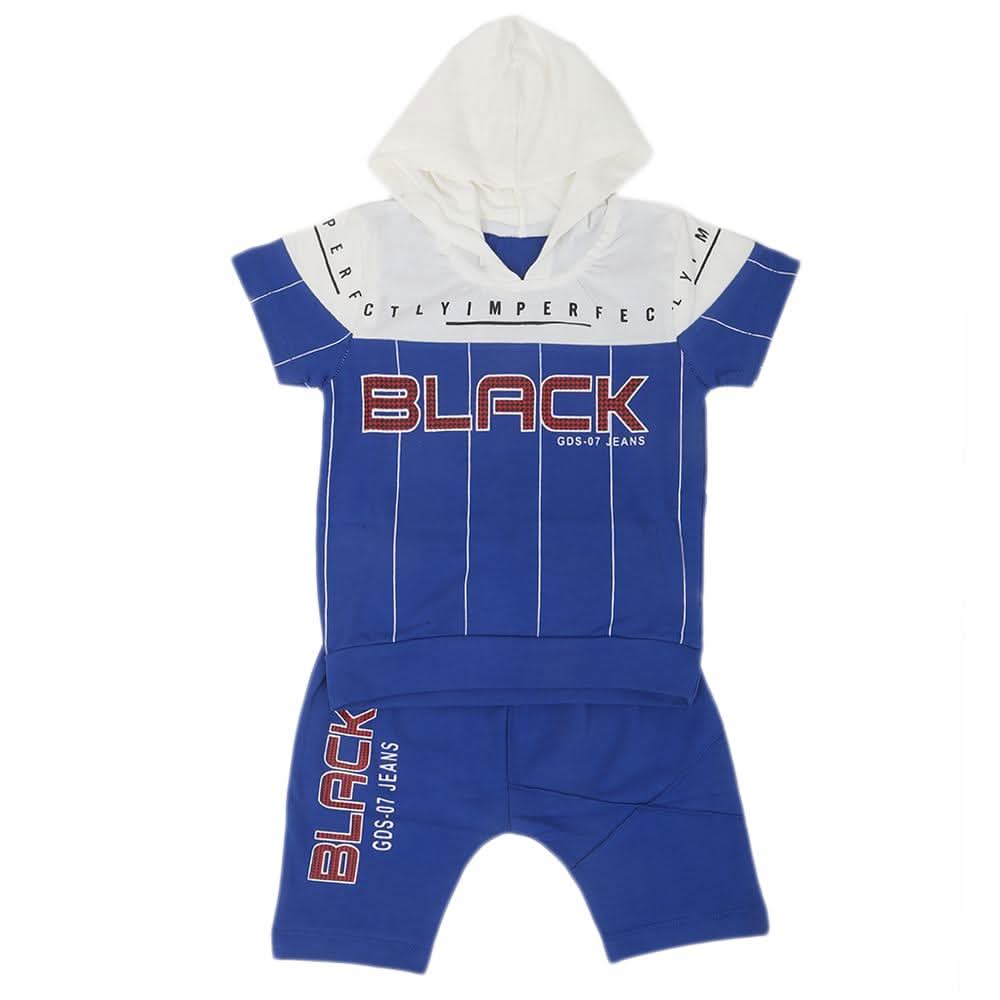 Newborn Boys Half Sleeves Suit 31867 - Blue, Kids, NB Boys Sets And Suits, Chase Value, Chase Value