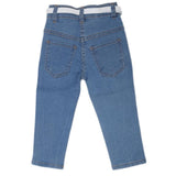 Girls Embroidered Denim Pant - Light Blue, Kids, Girls Pants And Capri, Chase Value, Chase Value