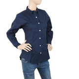 Women's Plain Casual Shirt - Navy Blue, Women, T-Shirts And Tops, Chase Value, Chase Value