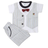 Newbron Boys Half Sleeves Suits 2101 - White, Kids, NB Boys Sets And Suits, Chase Value, Chase Value