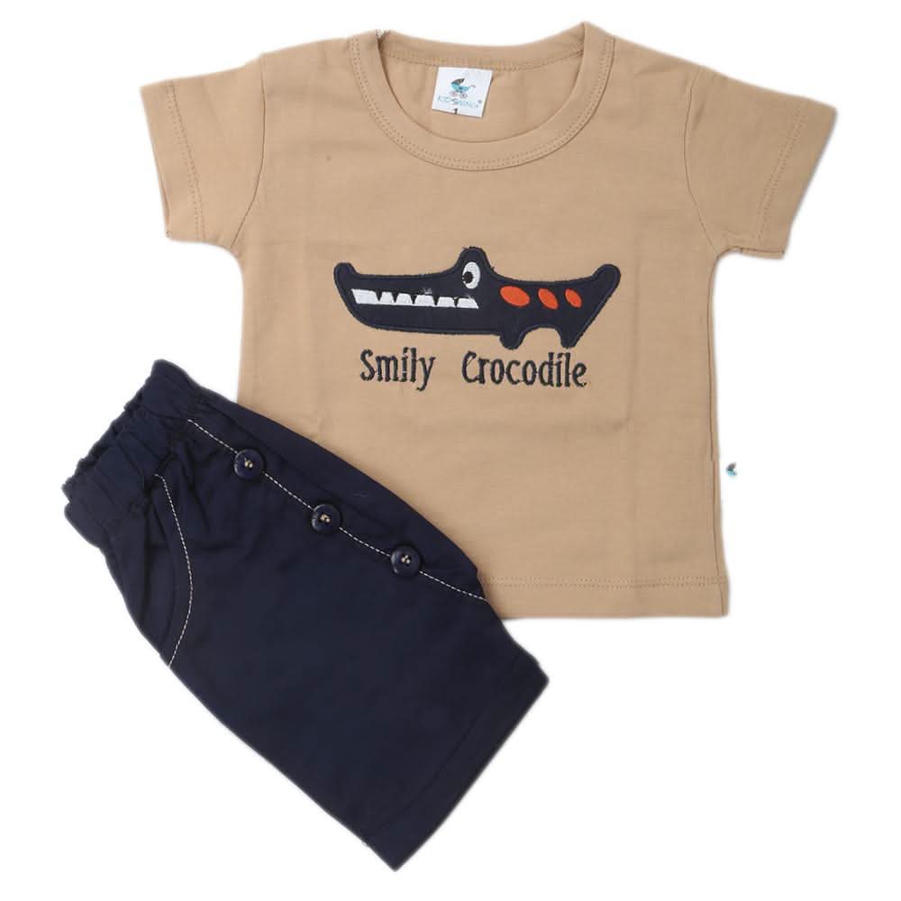 Newbron Boys Half Sleeves Suits 2105 - Light Brown, Kids, NB Boys Sets And Suits, Chase Value, Chase Value