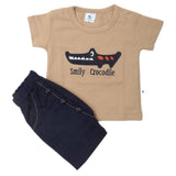 Newbron Boys Half Sleeves Suits 2105 - Light Brown, Kids, NB Boys Sets And Suits, Chase Value, Chase Value